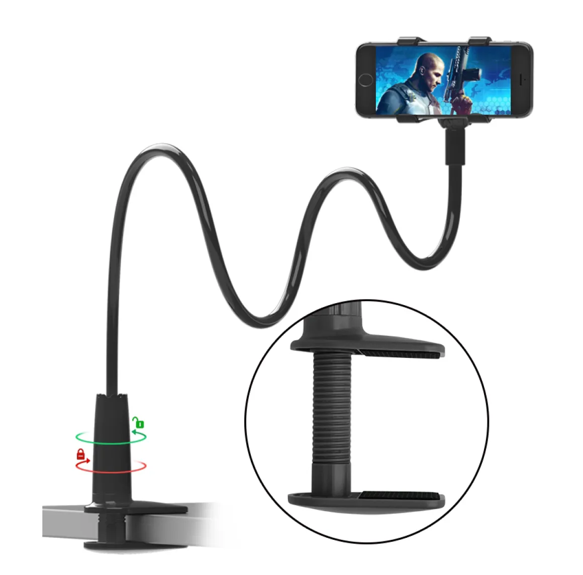 Handy Halterung 75 cm schwarz