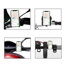 Handyhalterung Fahrrad 360-Grad-Drehung schwarz