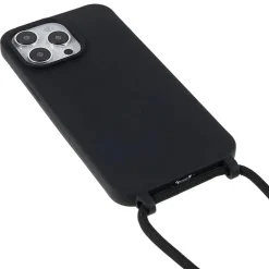 Handyhülle mit Band iPhone 16 Pro schwarz