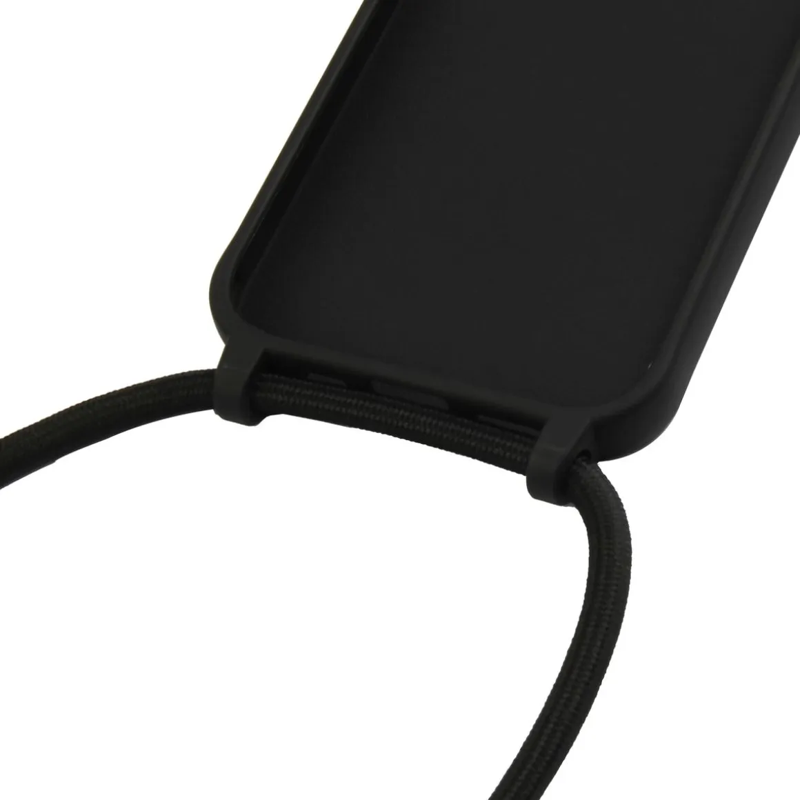 Handyhülle mit Band iPhone 15 schwarz
