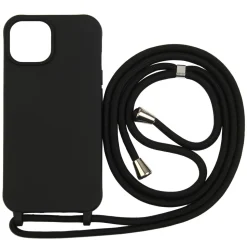 Handyhülle mit Band iPhone 15 schwarz