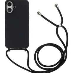 Handyhülle mit Band iPhone 16 schwarz