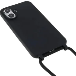 Handyhülle mit Band iPhone 16 schwarz