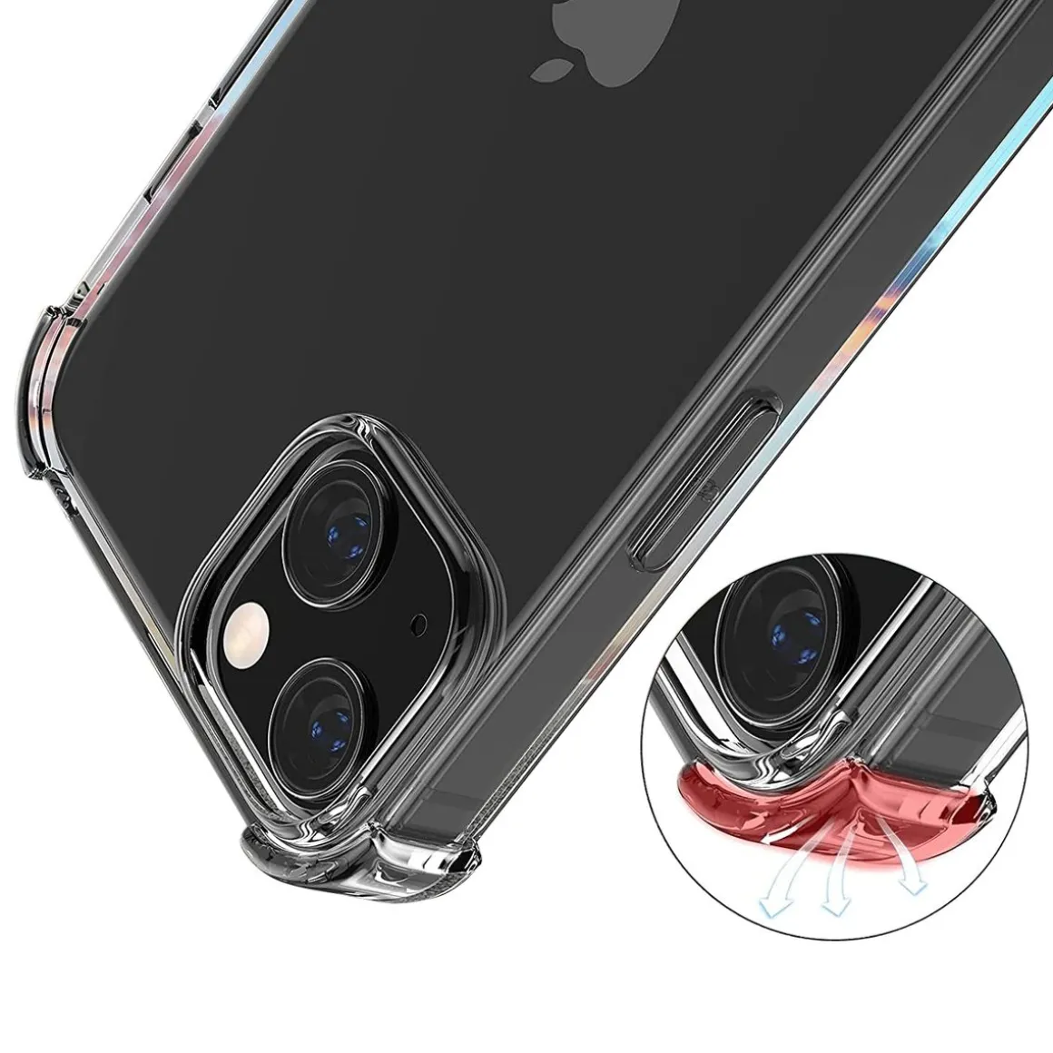 Handyhülle mit Band iPhone 14 transparent