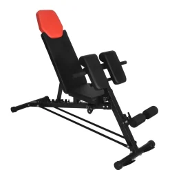 Hantelbank multifunktional POW schwarz/rot