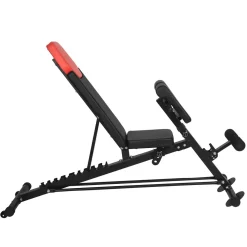 Hantelbank multifunktional POW schwarz/rot