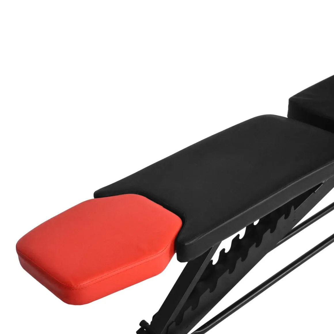 Hantelbank multifunktional POW schwarz/rot