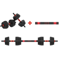 Hantelset 3-in-1 20 kg