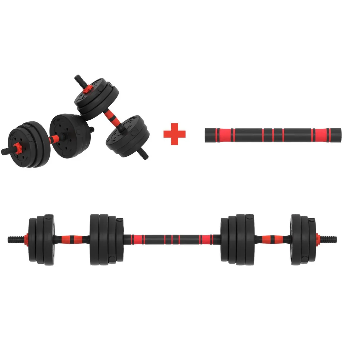 Hantelset 3-in-1 20 kg