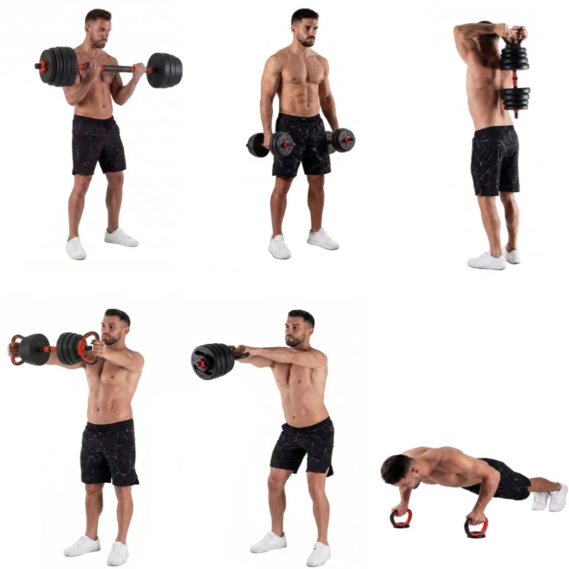 Hantelset 3-in-1 20 kg