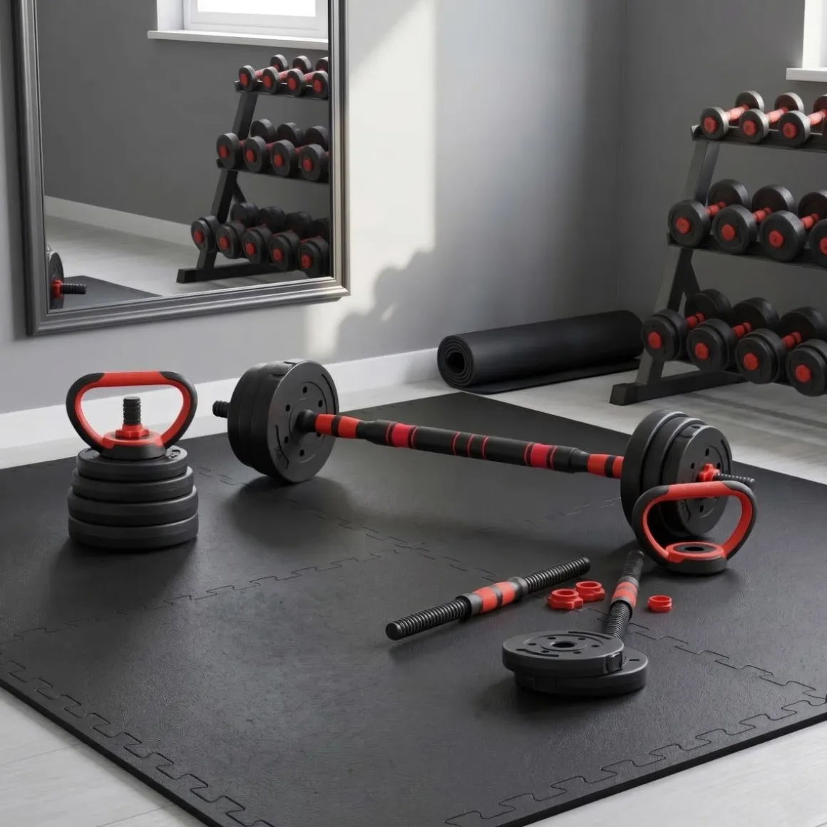 Hantelset 3-in-1 20 kg