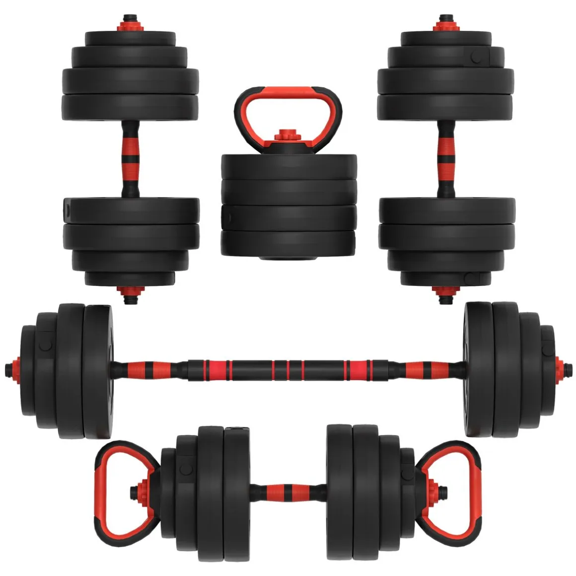 Hantelset 3-in-1 40 kg