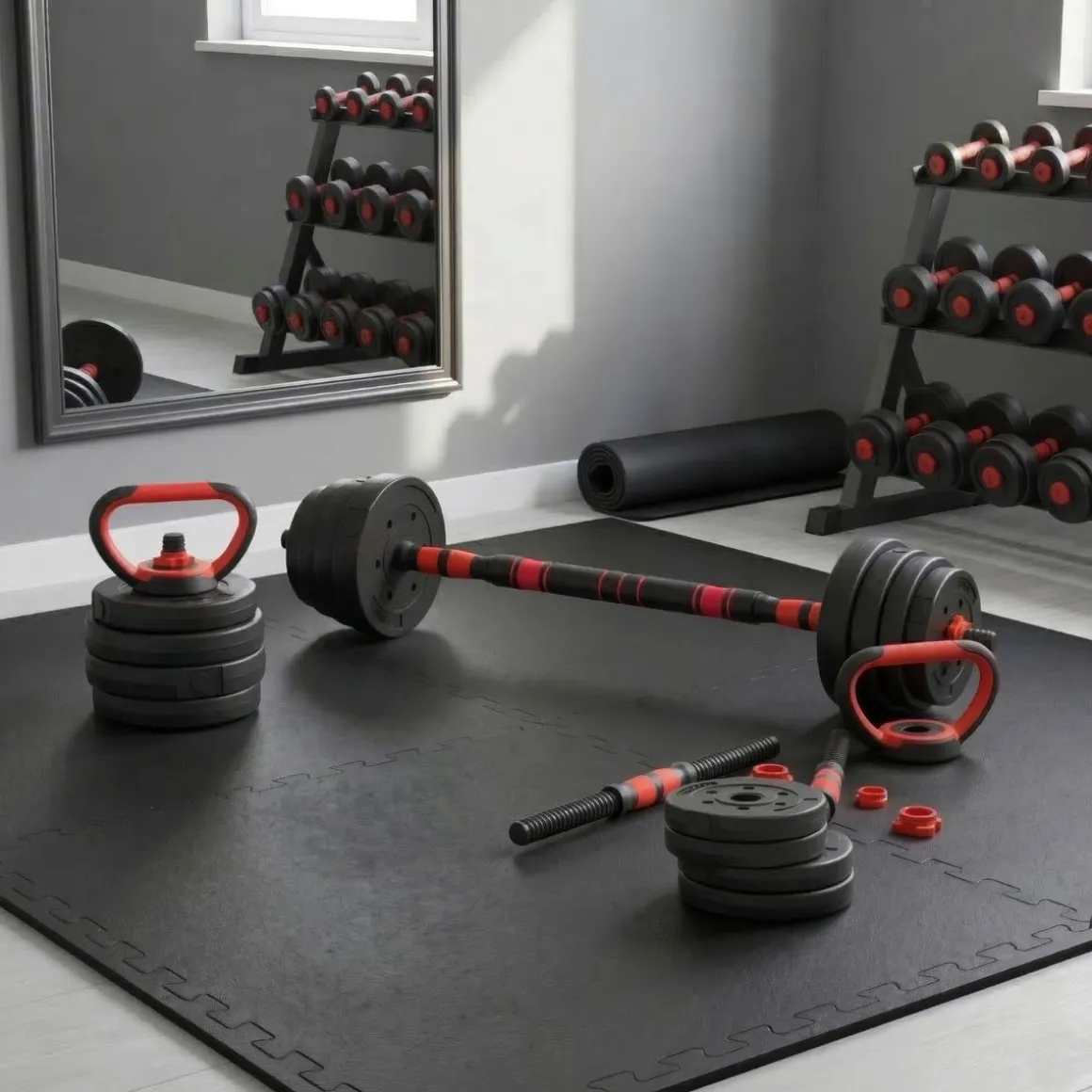 Hantelset 3-in-1 30 kg