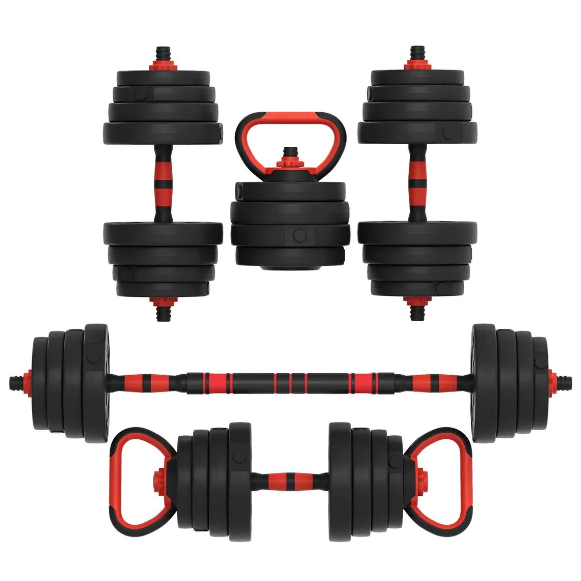 Hantelset 3-in-1 30 kg