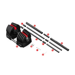 Hantelset 2-in-1 40 kg
