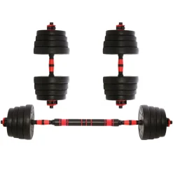 Hantelset Kurz- und Langhantel 30 kg