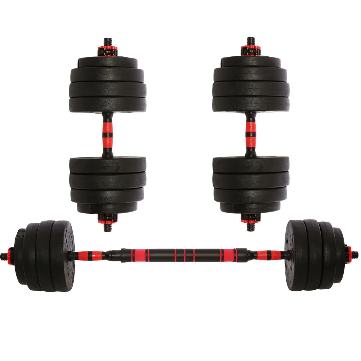 Hantelset Kurz- und Langhantel 40 kg