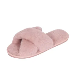 Hausschuhe aus Plüsch Grösse 40-41 rosa