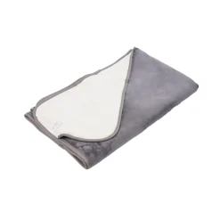 Haustierdecke 150 x 120 cm weiss/grau