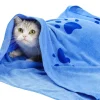 Haustier Handtuch Mikrofaser 2er Set 70 x 140 cm blau