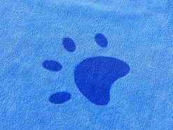 Haustier Handtuch Mikrofaser 2er Set 70 x 140 cm blau
