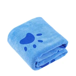 Haustier Handtuch Mikrofaser 2er Set 70 x 140 cm blau