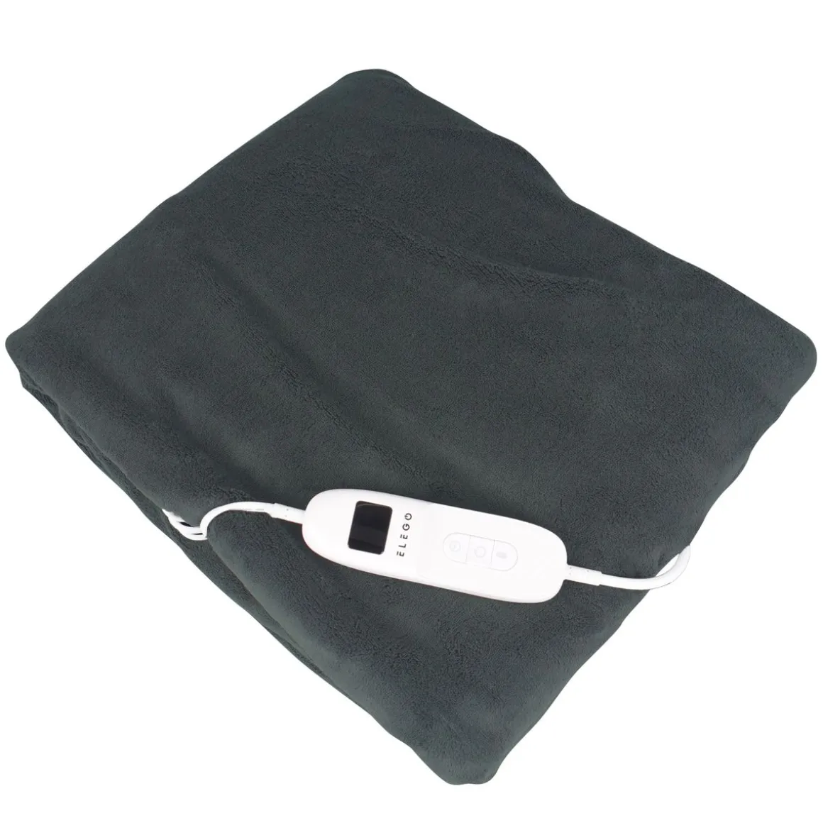 Heizdecke elektrisch 180 x 130 cm grau
