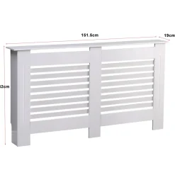 Heizkörperverkleidung 151.5 cm weiss