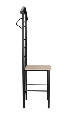 Herrendiener Kleiderständer 43 x 119 cm schwarz/hellbraun