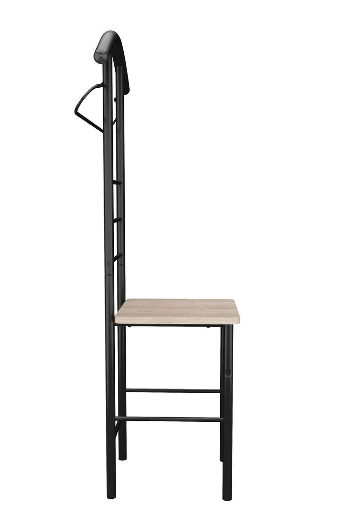 Herrendiener Kleiderständer 43 x 119 cm schwarz/hellbraun