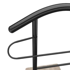 Herrendiener Kleiderständer 43 x 119 cm schwarz/hellbraun
