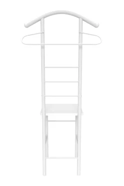 Herrendiener Kleiderständer 43 x 119 cm weiss