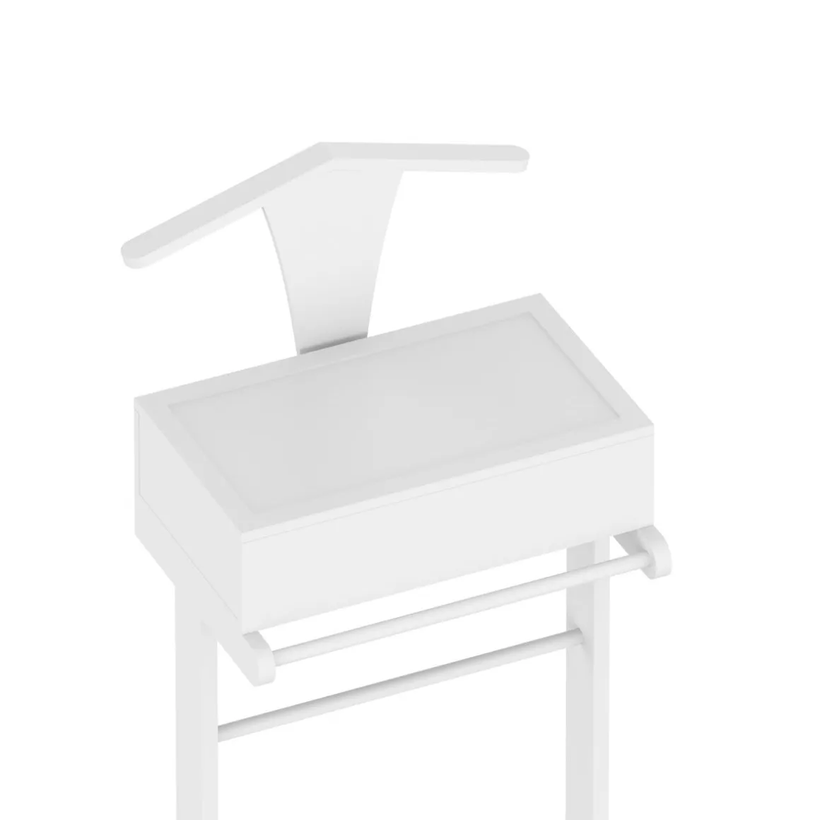 Herrendiener Kleiderständer VIRELlE 44 x 110 cm weiss
