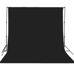 Hintergrundstoff 3 x 6 m schwarz