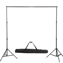 Hintergrundsystem mit 3x3 m Hintergrundstoff inkl. Stativ