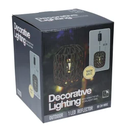 Hängelampe LED Rattan 17 cm