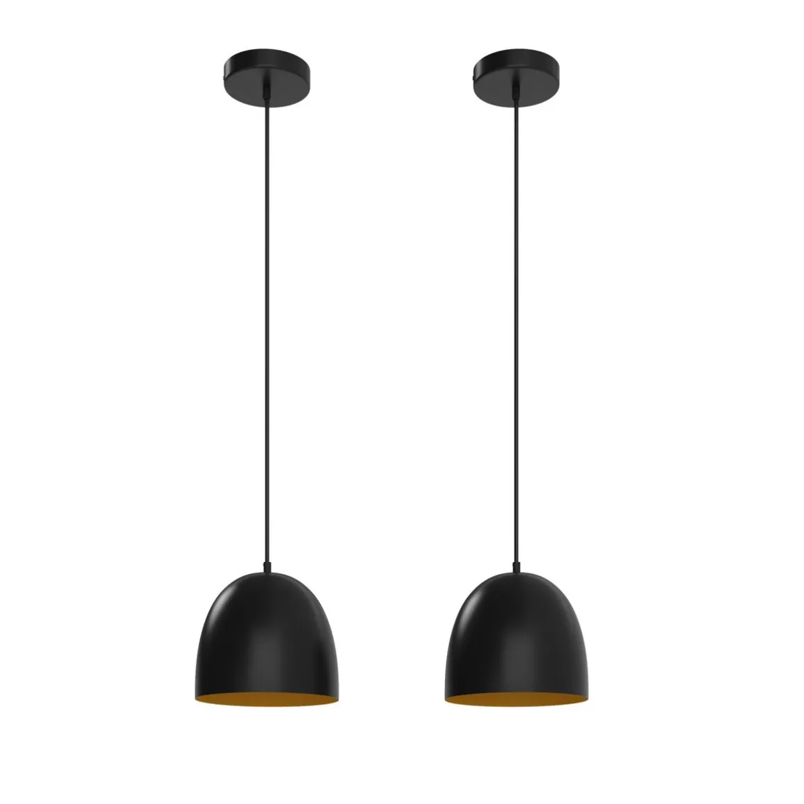 Hängelampe STEM 2er Set schwarz/gold