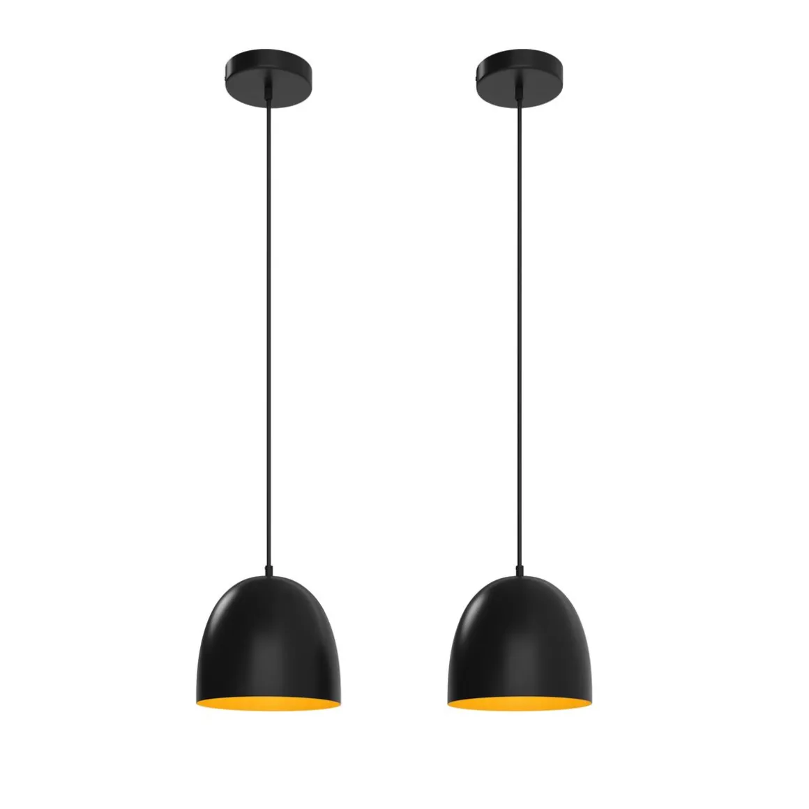 Hängelampe STEM 2er Set schwarz/gold