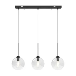 Hängelampe ZINIA 3 Lampen schwarz