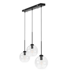 Hängelampe ZINIA 3 Lampen schwarz