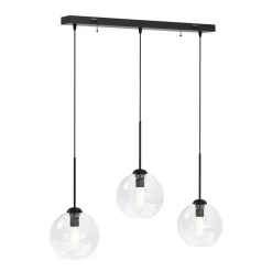 Hängelampe ZINIA 3 Lampen schwarz