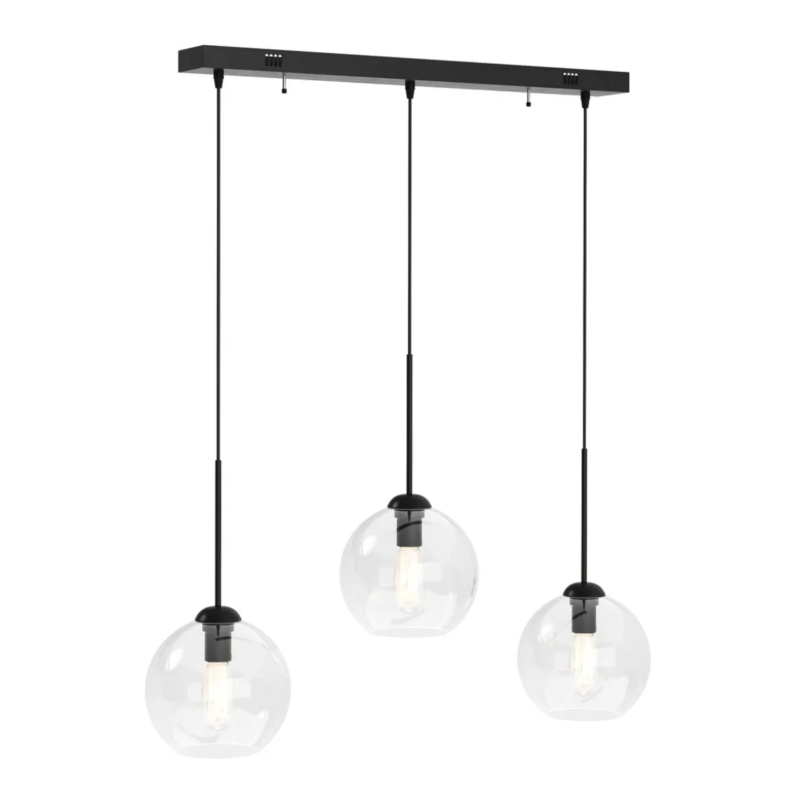 Hängelampe ZINIA 3 Lampen schwarz