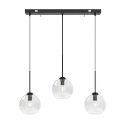 Hängelampe ZINIA 3 Lampen schwarz