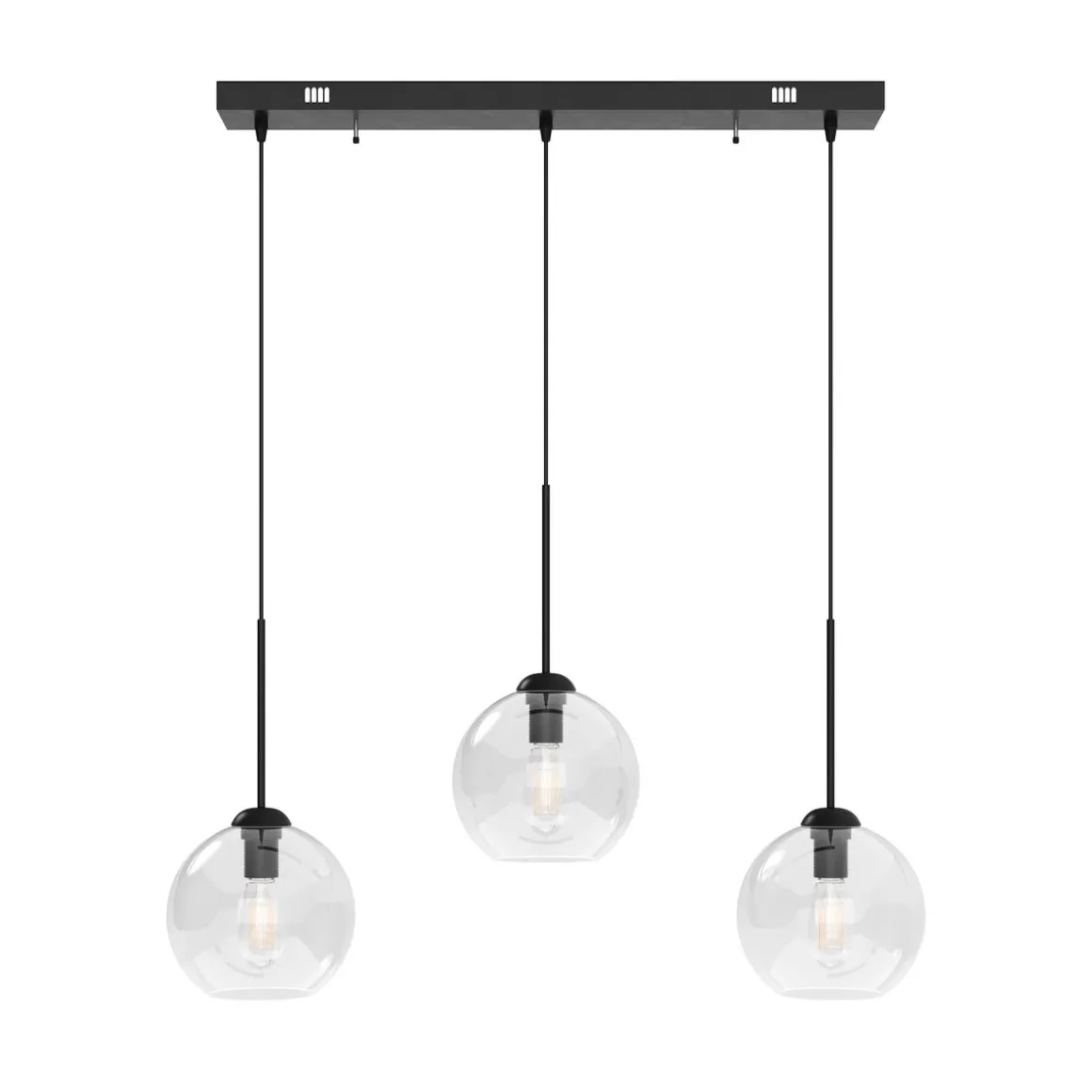 Hängelampe ZINIA 3 Lampen schwarz