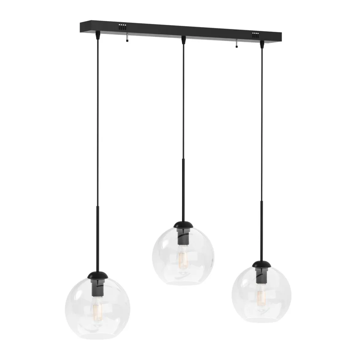 Hängelampe ZINIA 3 Lampen schwarz