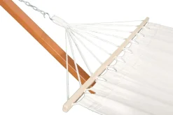 Hängematte beige mit Gestell eckig 400 cm