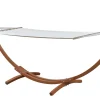 Hängematte beige mit Gestell rund 320 cm