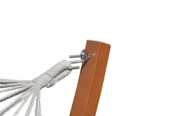 Hängematte beige mit Gestell rund 320 cm