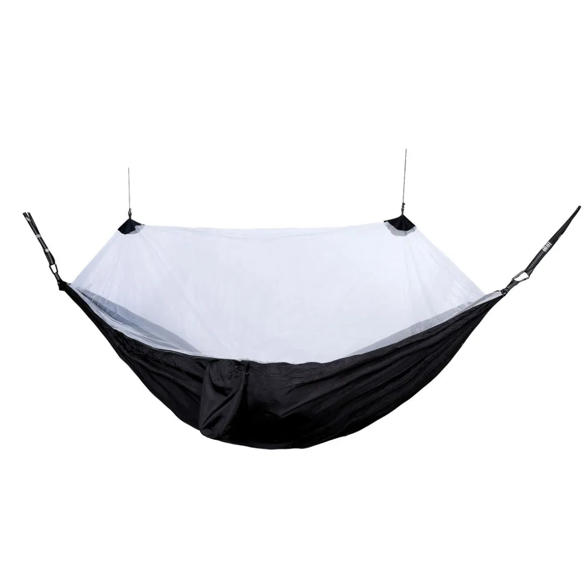 Hängematte mit Moskitonetz 270 x 140 cm schwarz