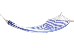 Hängematte 220 x 140 cm blau/weiss